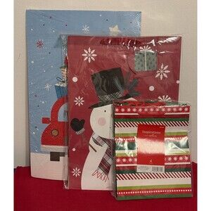 Christmas Gift Bags Boxes Lot Bulk 10-Multiple Sizes Bags 8-Gift Boxes Gift Tags
